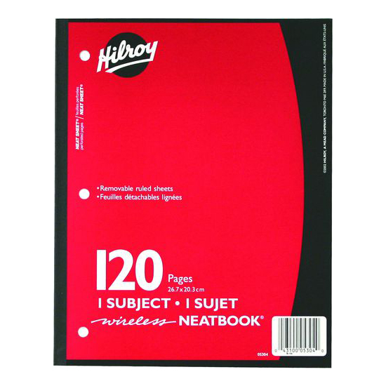 Hilroy Neat Book (10 1/2
