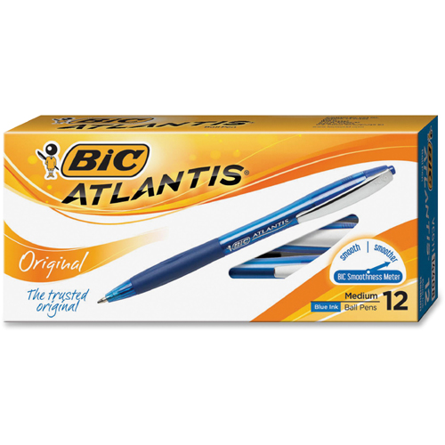 Bic Atlantis Original Pens (blue) - 12 pack image