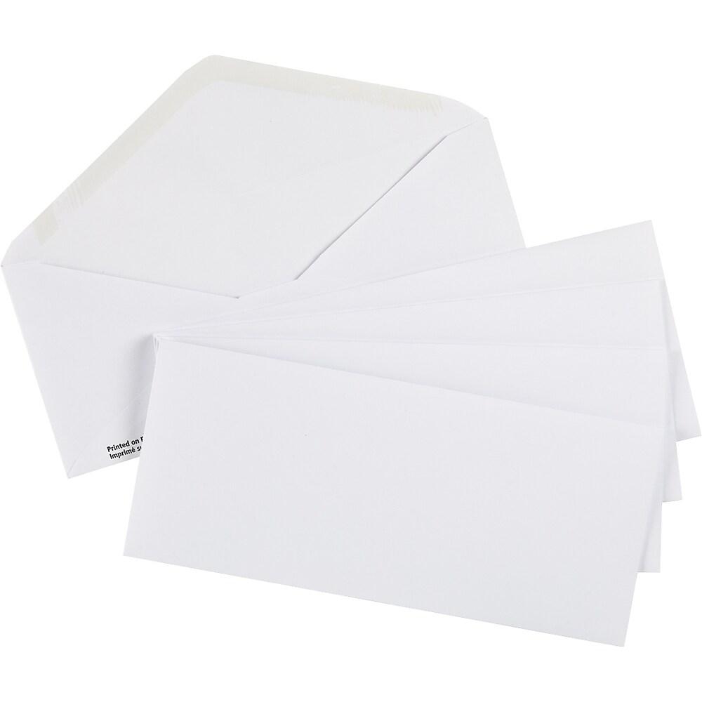 White Regular #10 Gummed Envelopes (9 1/2