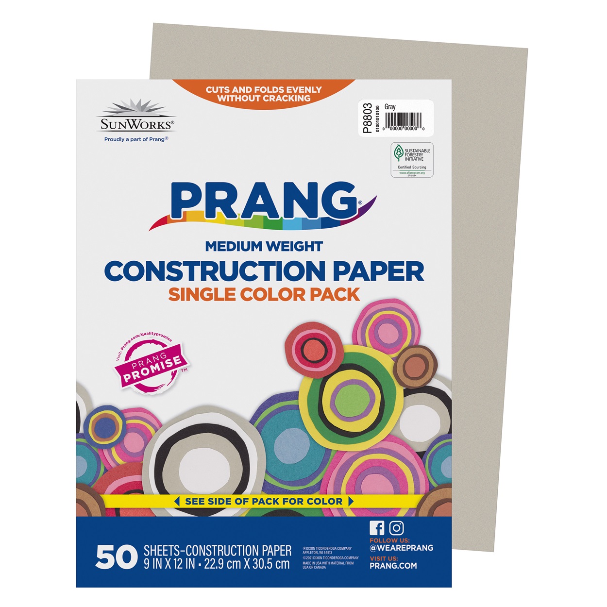 Prang Grey Construction Paper (9