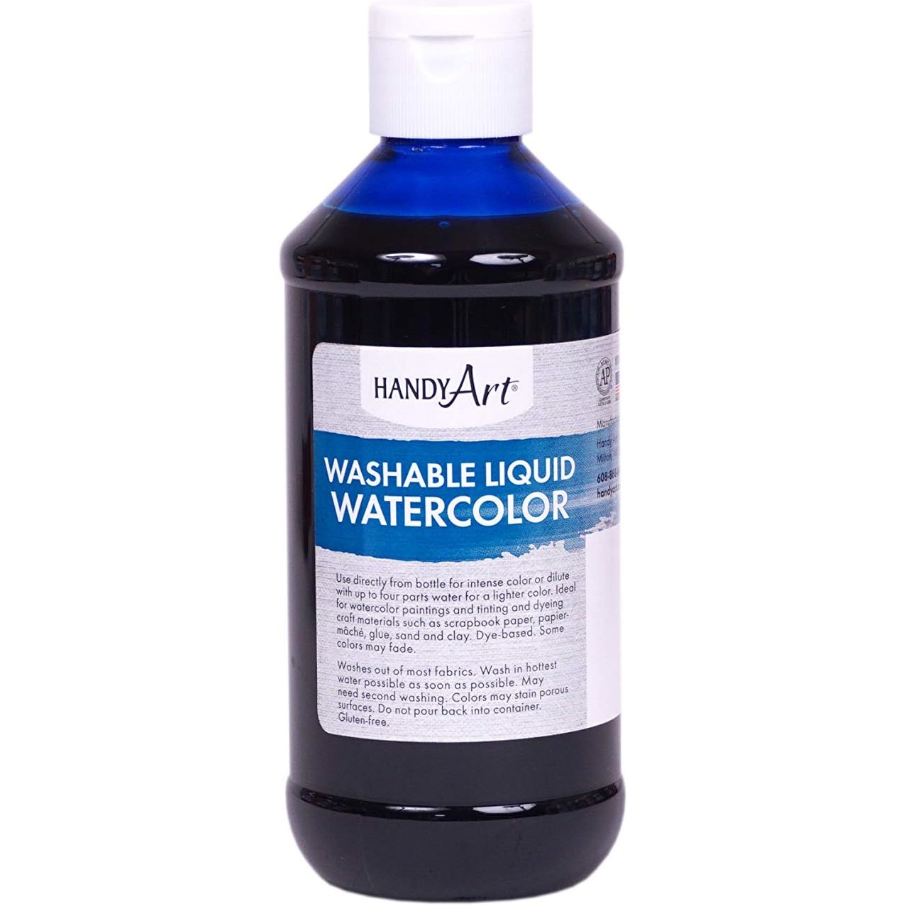 Handy Art Washable Liquid Watercolour (8 oz. bottle) - Blue image