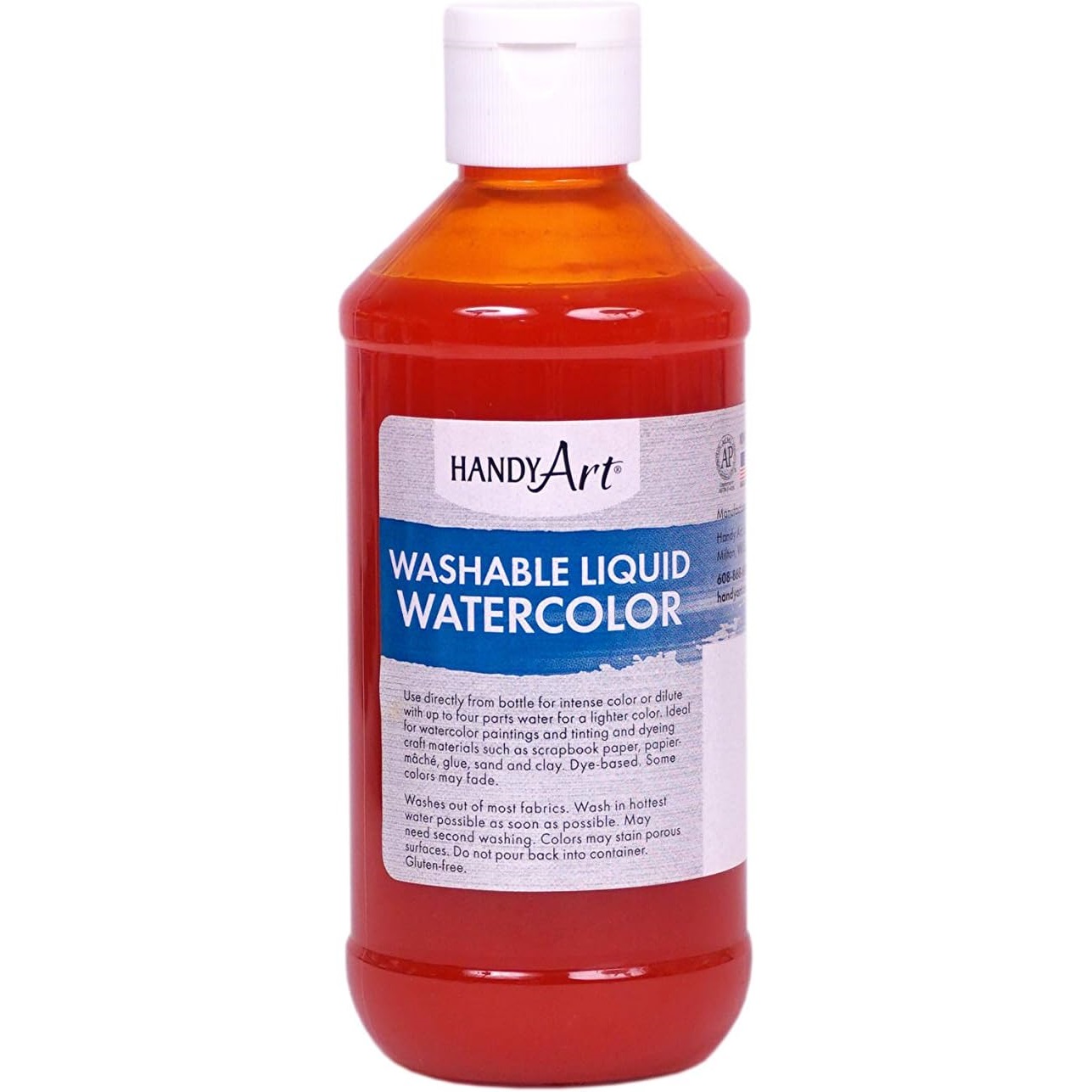 Handy Art Washable Liquid Watercolour (8 oz. bottle) - Yellow image