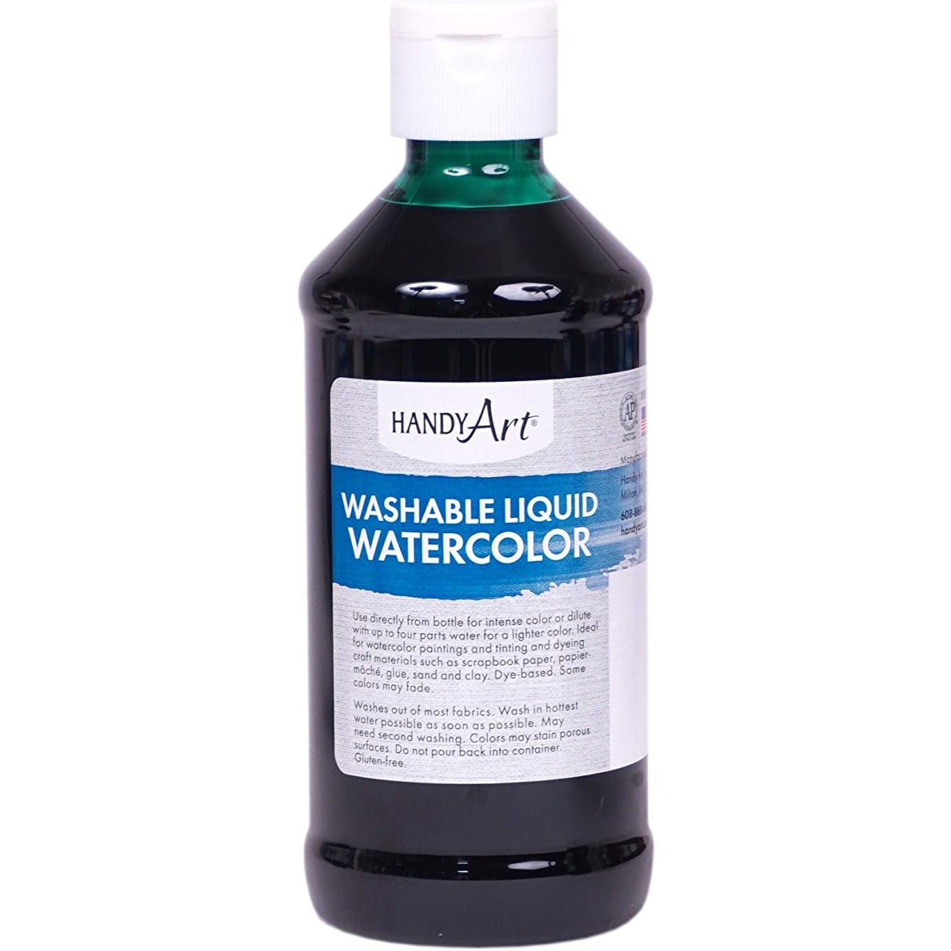 Handy Art Washable Liquid Watercolour (8 oz. bottle) - Green image