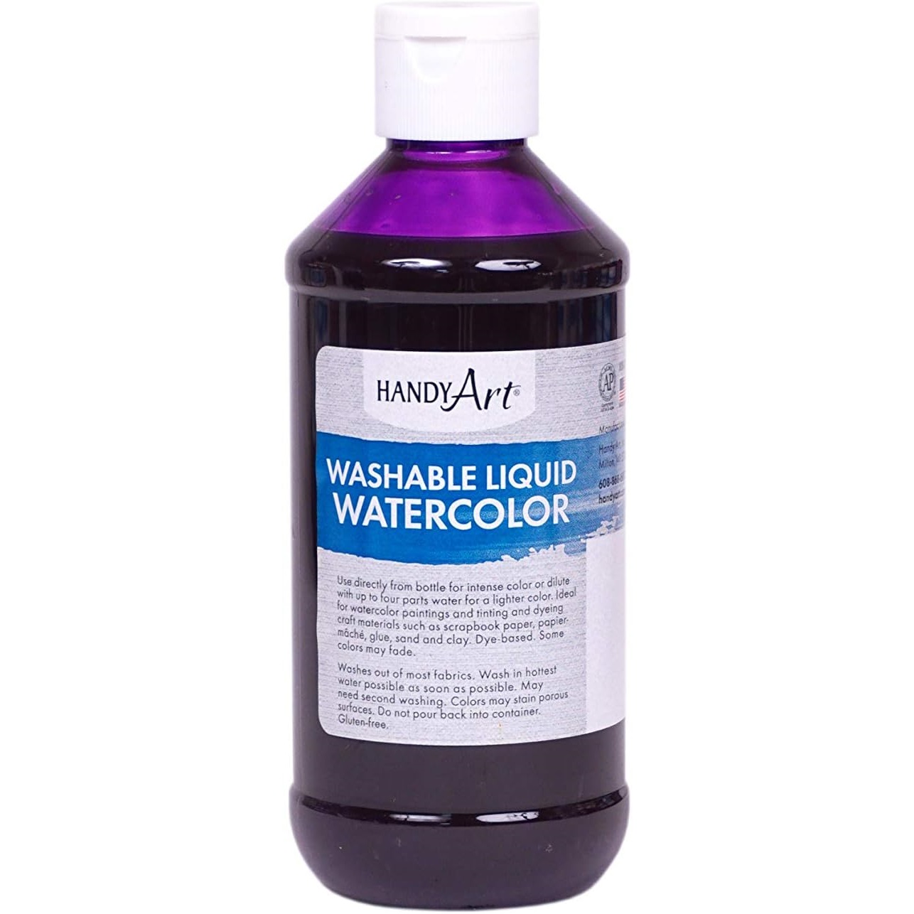 Handy Art Washable Liquid Watercolour (8 oz. bottle) - Purple image
