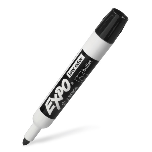 Expo Low Odor Dry Erase Bullet Tip Marker - Black image