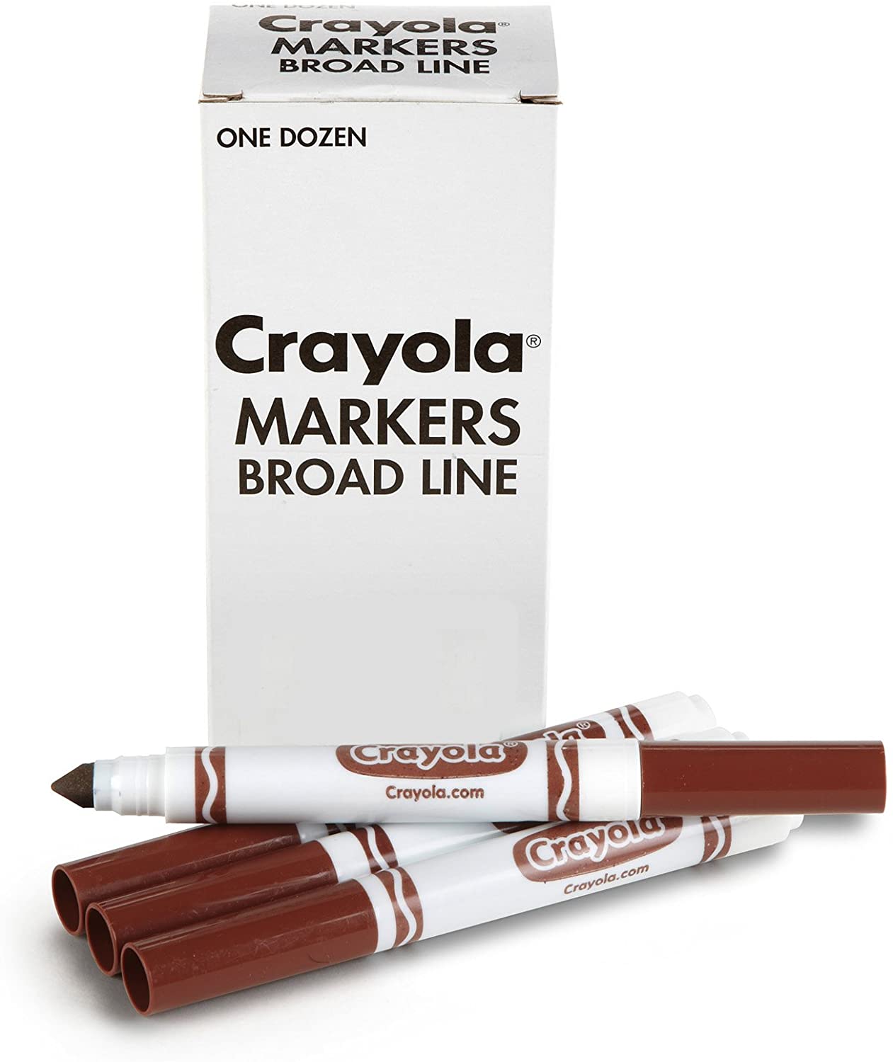 Crayola Broad Line Markers (Brown) - 12 pack image