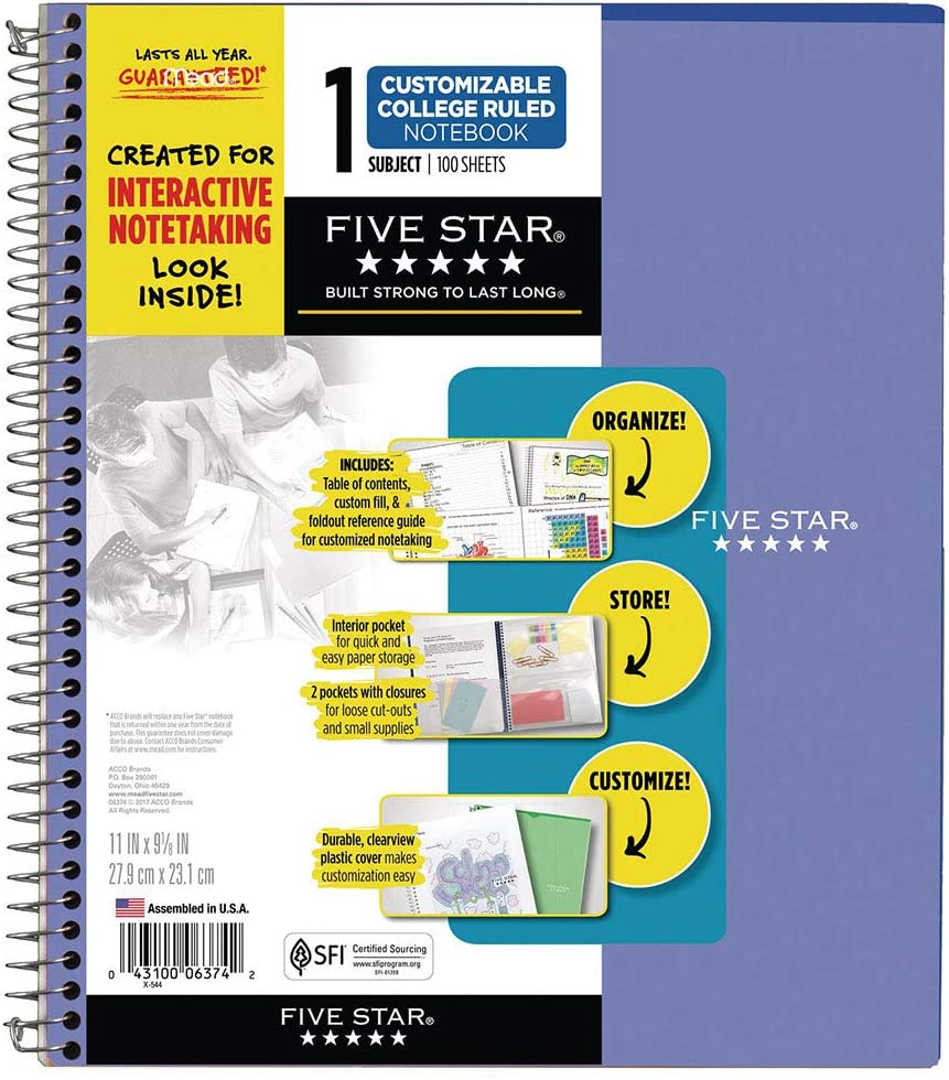Five Star Coil Note Book - 100 Sheets image
