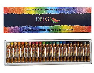 School Start Oil Pastels - 24 colour set (regular size) image