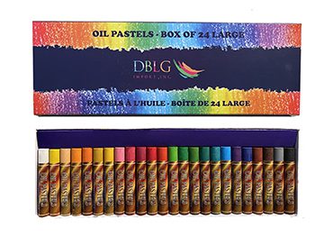 School Start Oil Pastels - 24 colour set (jumbo size) image