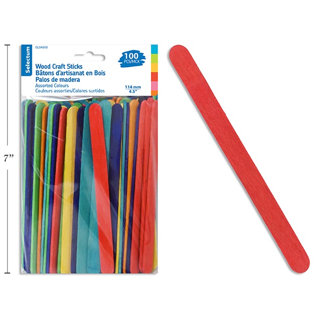 Craft Sticks (Coloured) - 100/pkg image