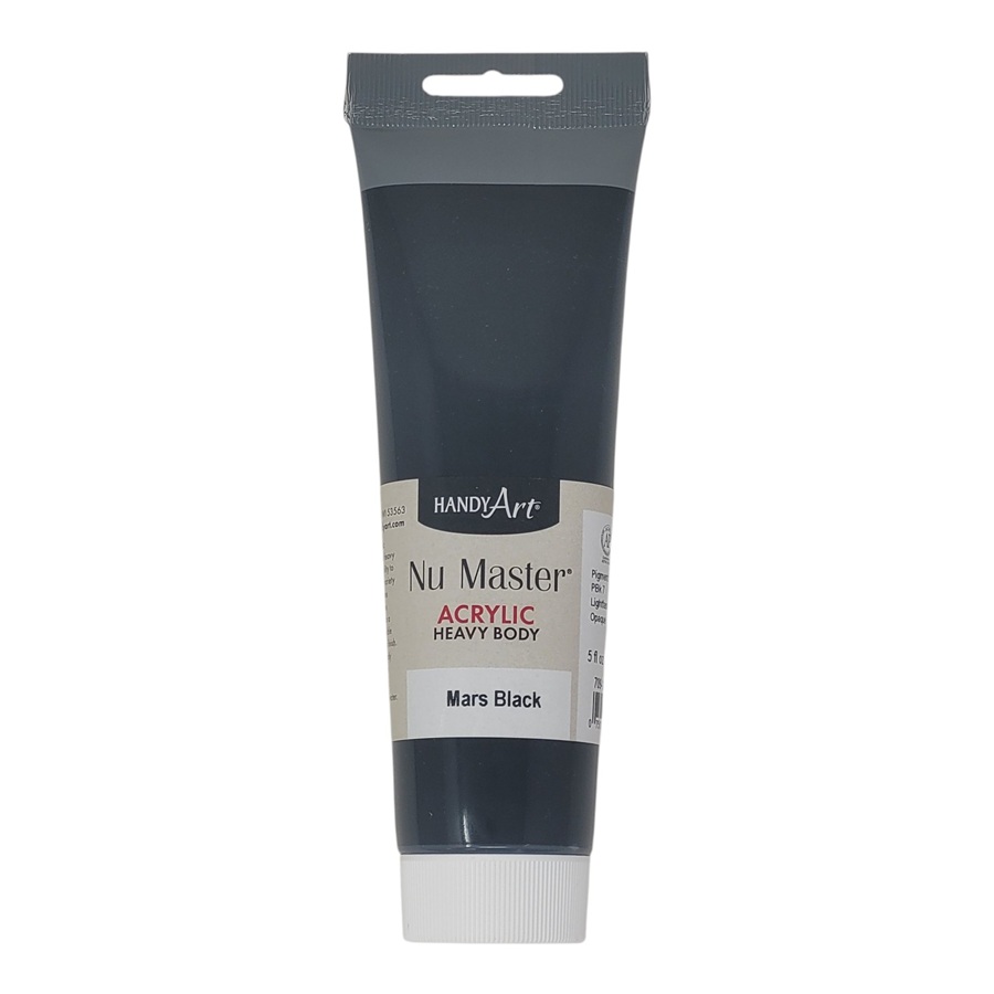 Handy Art Heavy Body Acrylic Tube Paint 5oz - Mars Black image