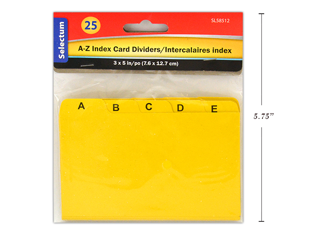 Alphabetical Index Card Dividers 3