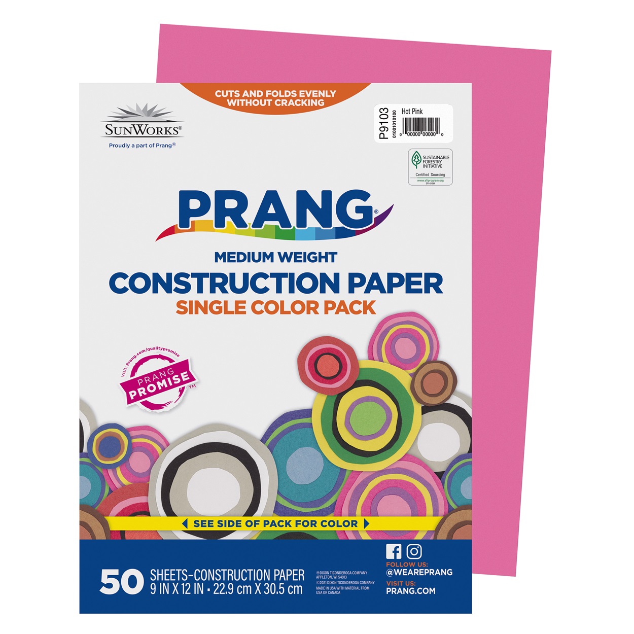 Prang Hot Pink Construction Paper (9