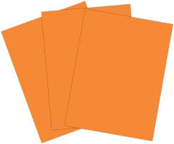 School Start Orange Construction Paper (12
