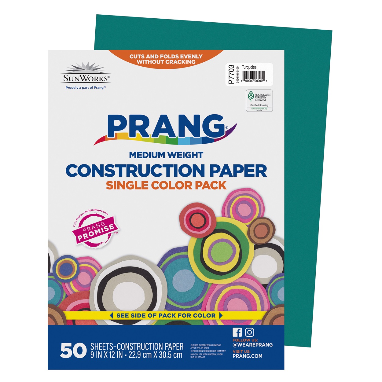 Prang Turquoise Construction Paper (9