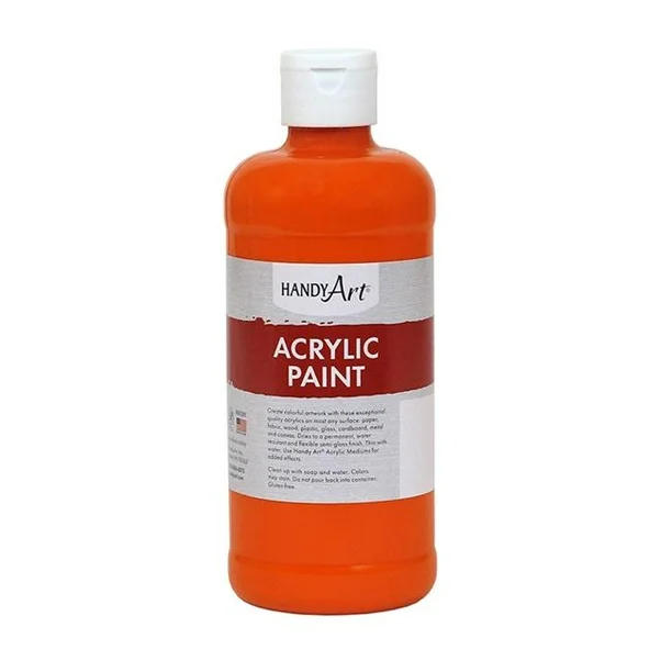 Handy Art 8oz Acrylic Paint - Chrome Orange image
