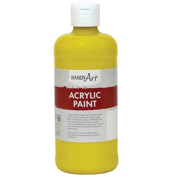 Handy Art 8oz Acrylic Paint - Chrome Yellow image