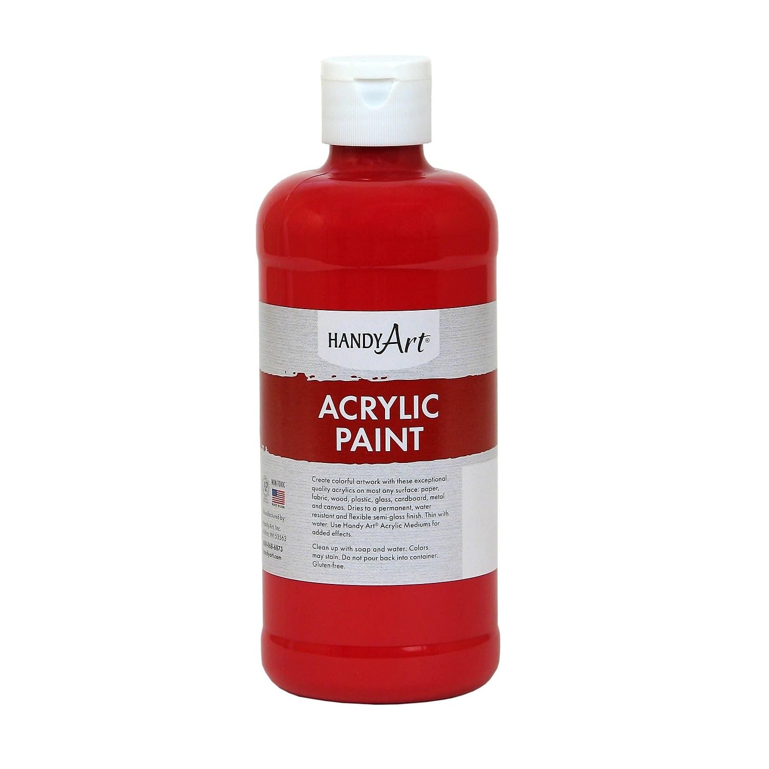 Handy Art 8oz Acrylic Paint - Brite Red image