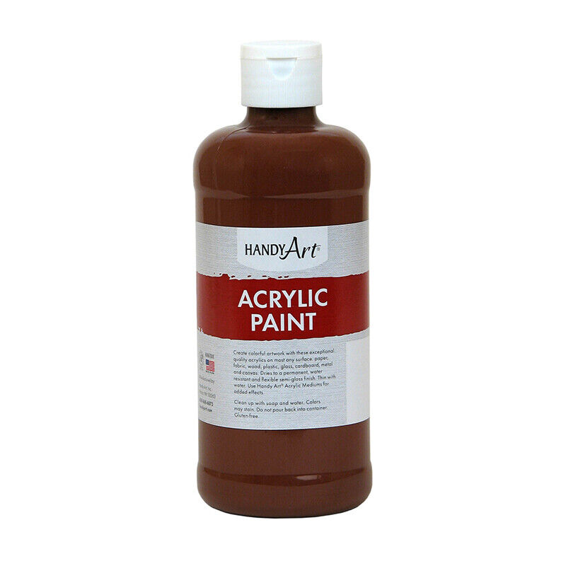Handy Art 8oz Acrylic Paint - Burnt Sienna image