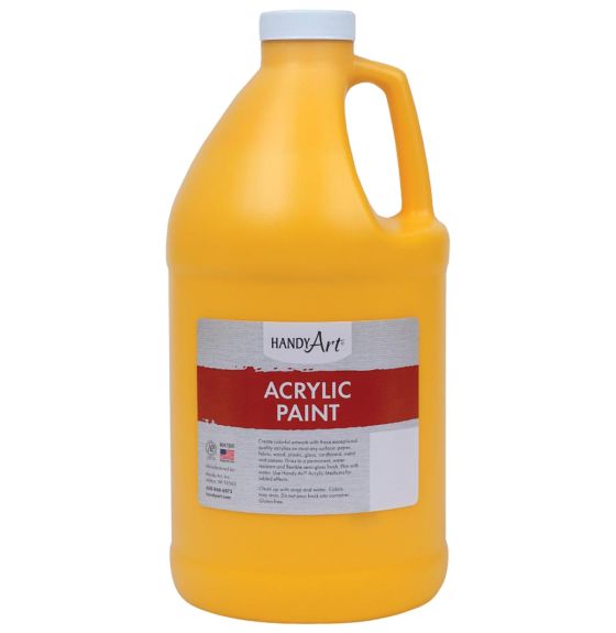 Handy Art 64oz Acrylic Paint - Deep Yellow image