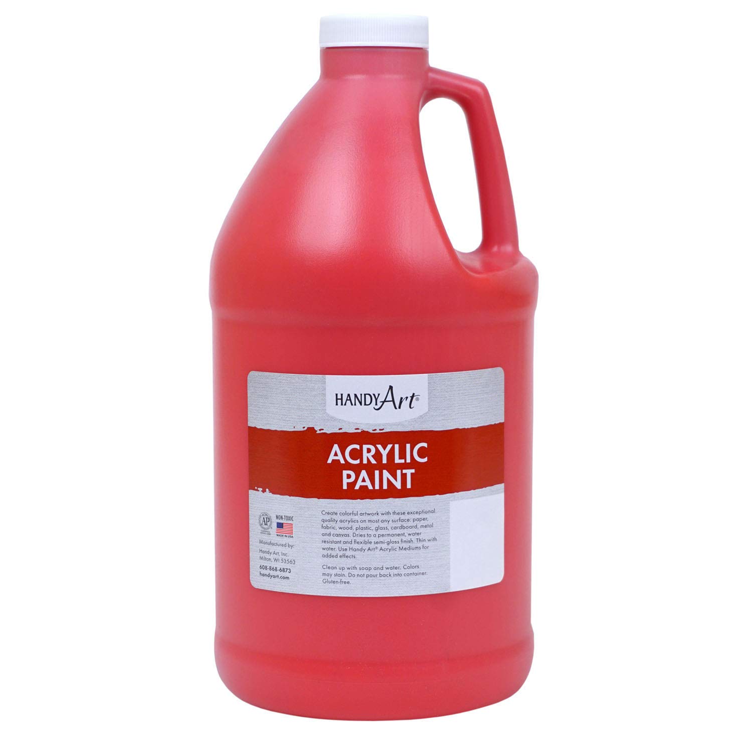 Handy Art 64oz Acrylic Paint - Brite Red image