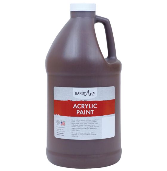 Handy Art 64oz Acrylic Paint - Burnt Umber image