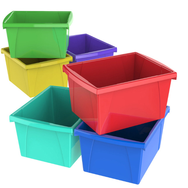 4 Gallon Storage Bin - Assorted Colours (13.6