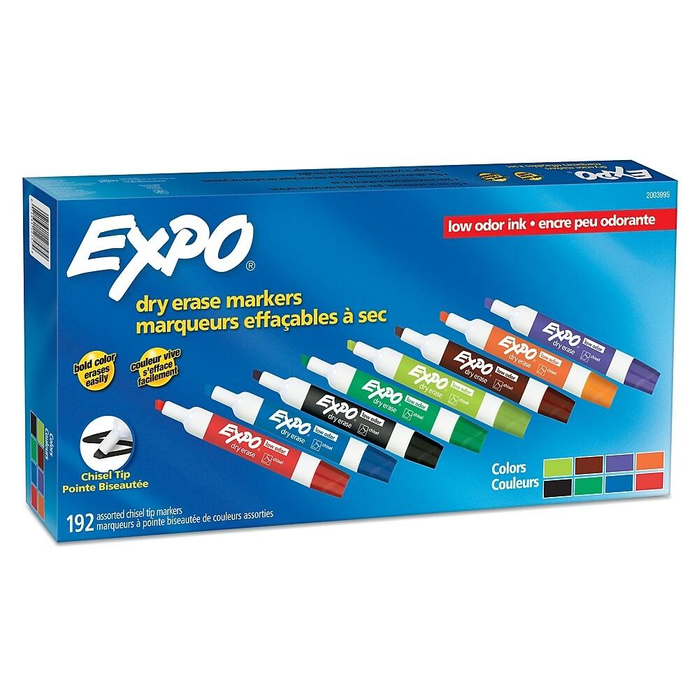 Expo Low Odor Assorted Chisel Tip Markers - 192 Pack image
