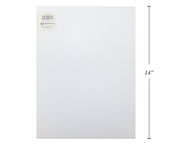 Clear Plastic Canvas Sheet w/ Holes 11