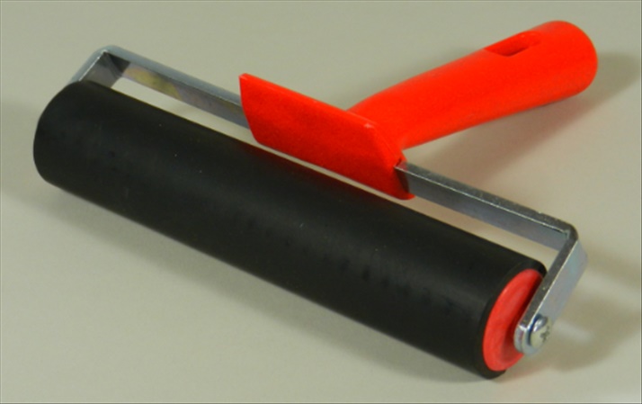 Rubber Linoleum Roller 100mm, hard - 4