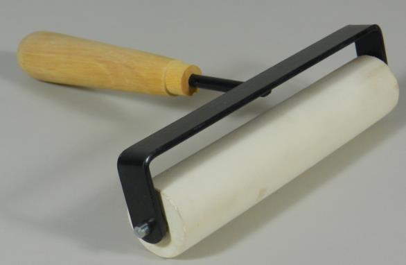 Rubber Linoleum Roller 100mm, soft - 4