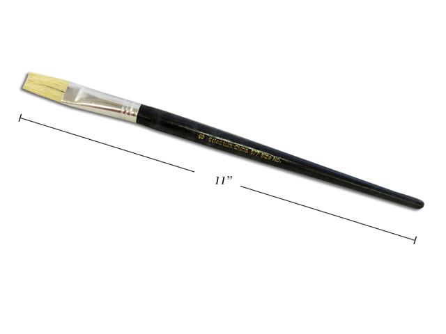 Flat Hog Hair Bristle Brush - Size 18 image
