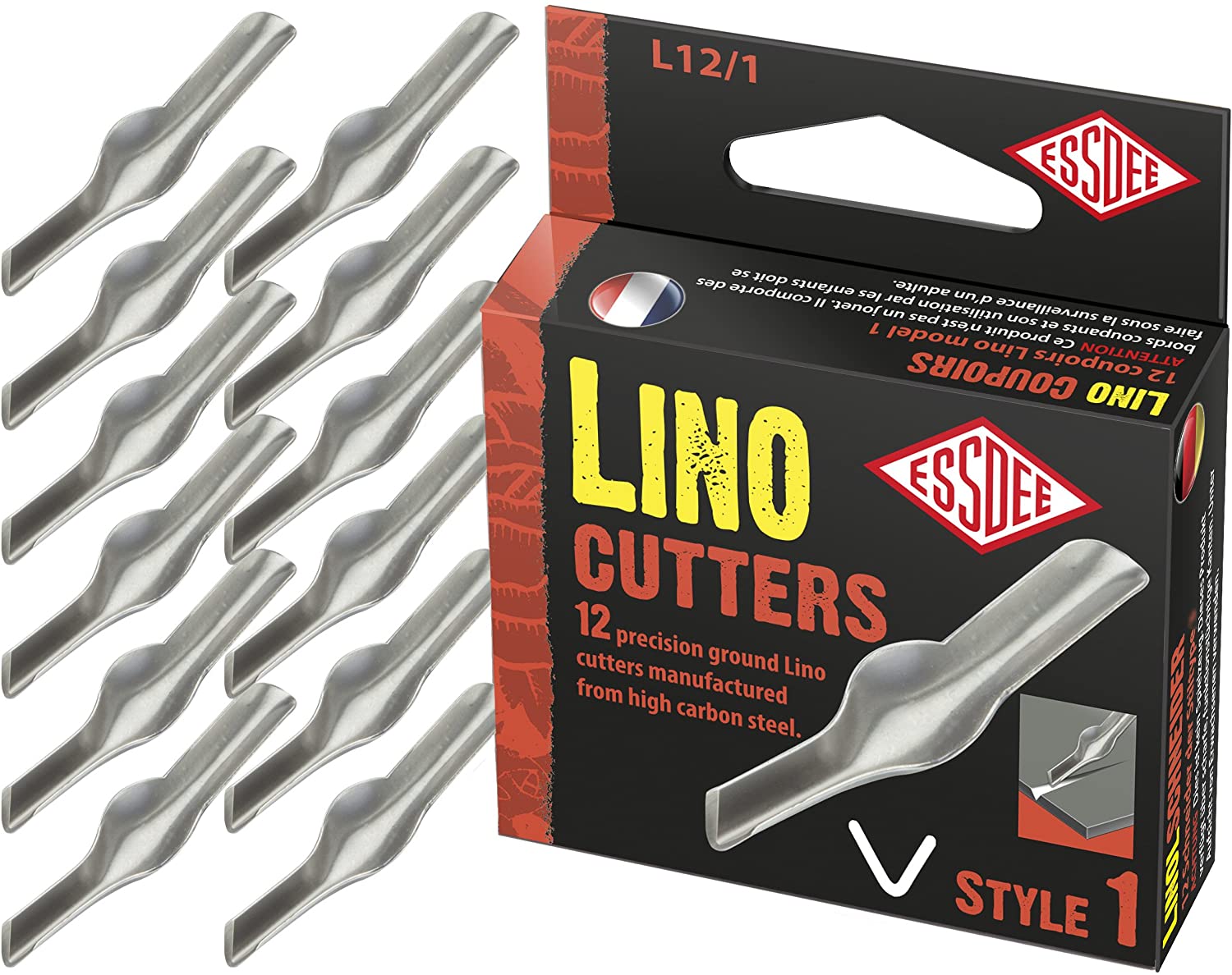 Lino Cutter Blades, Type 1 - 12 Pack image