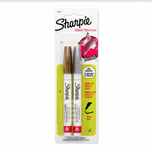 Sharpie Metallic Paint Markers 2pk - Silver and Gold image