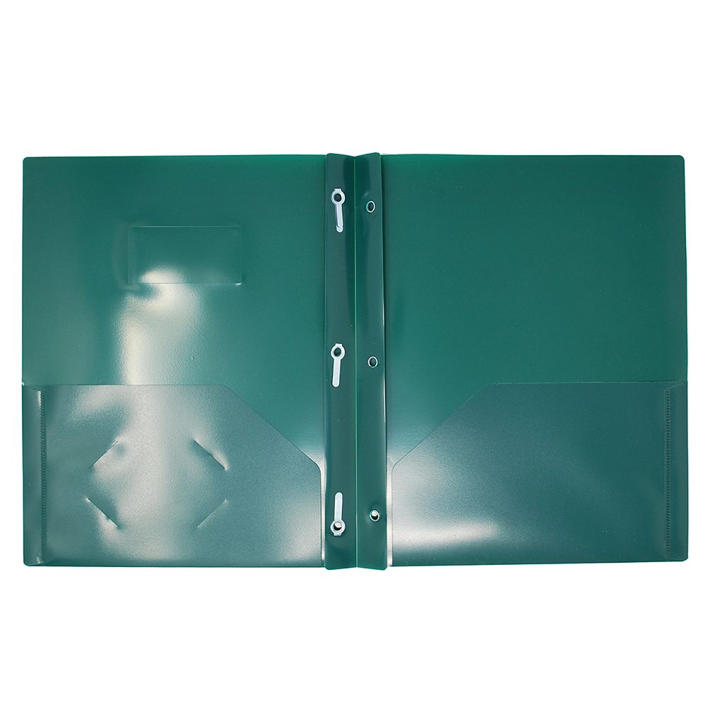 Winnable Translucent Report Cover with 3 Prong - Green image