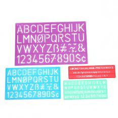 Lettering Stencils (upper & lower case, numbers) image