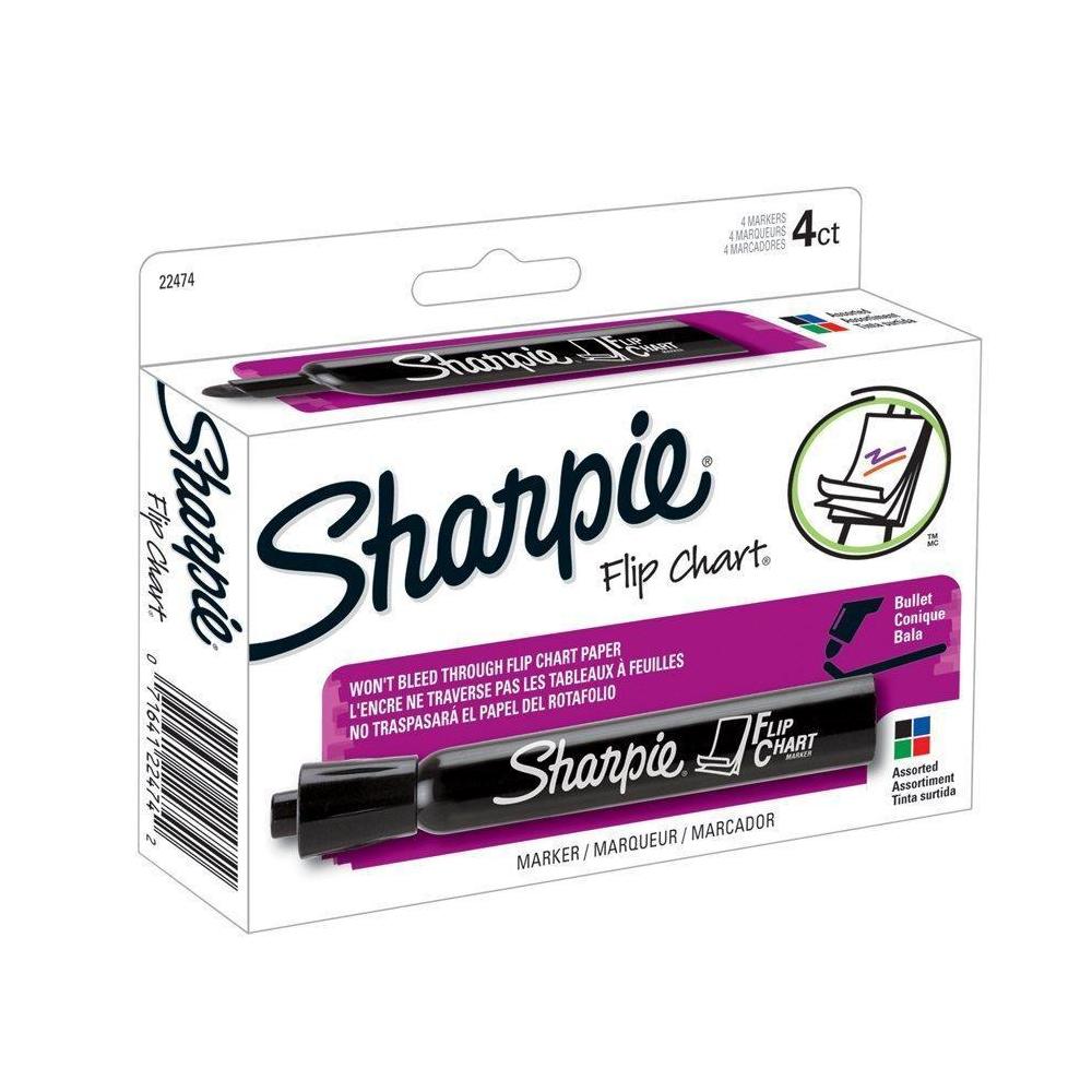 Sharpie Bullet Tip Flip Chart Markers - 4 Pack image