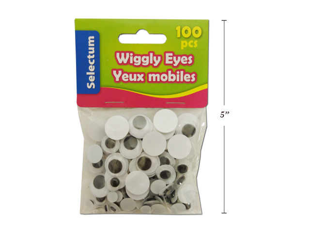 Googly / Wiggly Eyes, Assorted Sizes - 100 Pack image