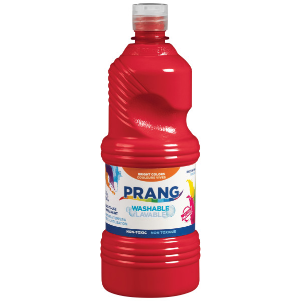 Prang Washable Liquid Tempera Paint (946 ml clear bottle) Red image