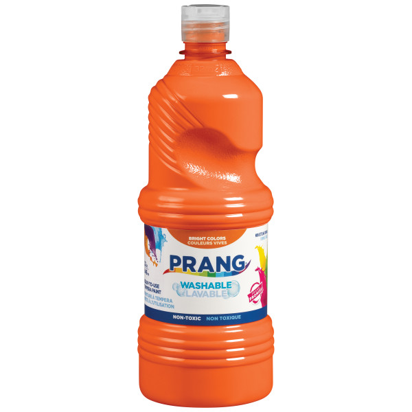 Prang Washable Liquid Tempera Paint (946 ml clear bottle) Orange image