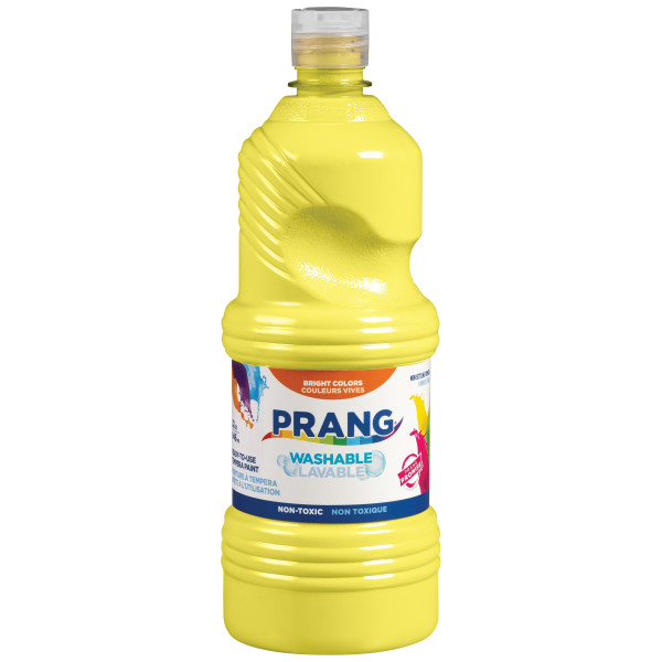 Prang Washable Liquid Tempera Paint (946 ml clear bottle) Yellow image