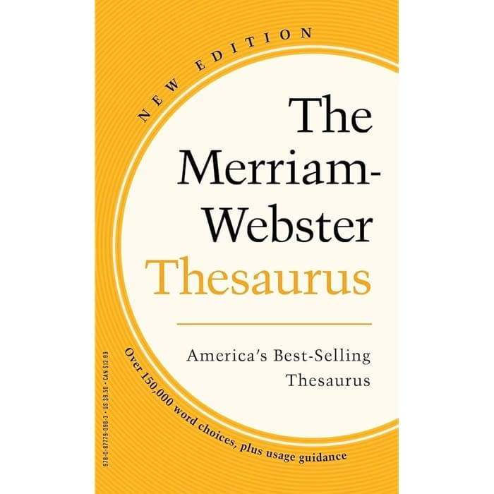 Merriam Webster Thesaurus  New Edition Easy to Use Alphabetical Order  image