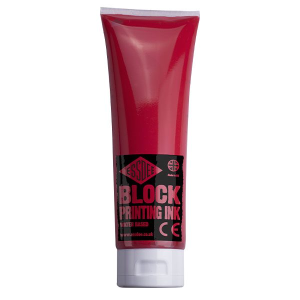 Lino Block Print Ink Watercolour Tube 300ml - Red image