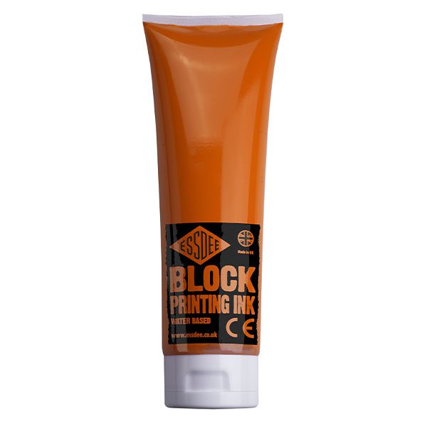 Lino Block Print Ink Watercolour Tube 300ml - Orange image