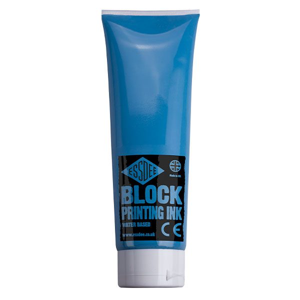 Lino Block Print Ink Watercolour Tube 300ml - Blue image