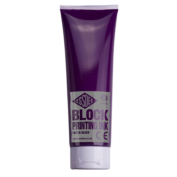 Lino Block Print Ink Watercolour Tube 300ml - Purple image