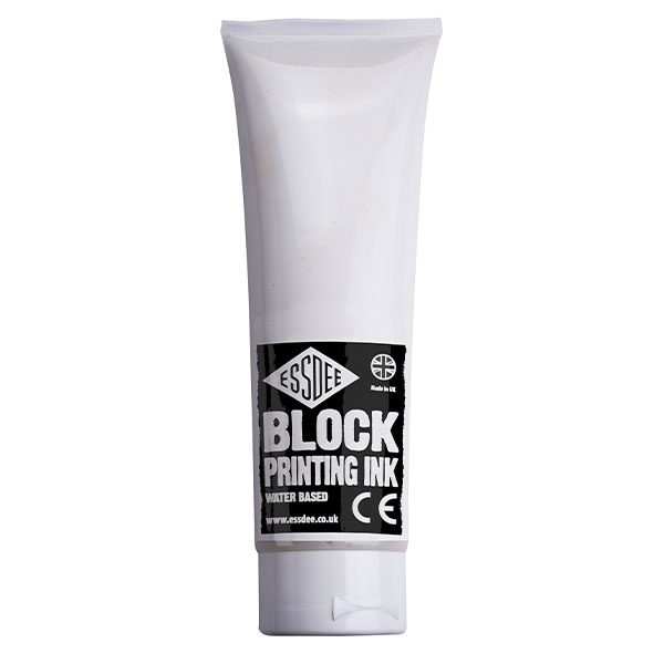 Lino Block Print Ink Watercolour Tube 300ml - White image