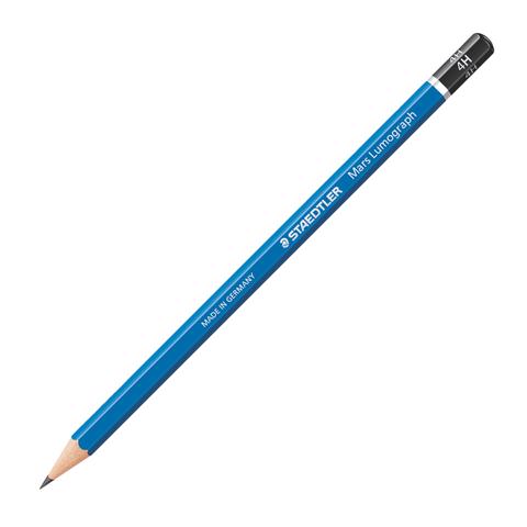 Staedtler Mars Lumograph 4H Drawing Pencil - Single image