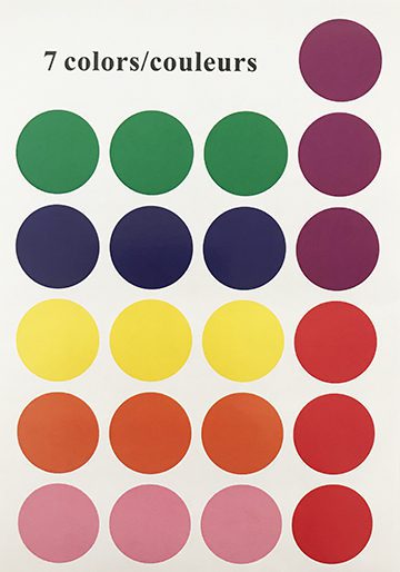 Self-Adhesive Round Colour-Coding Labels (504 pack Multi-Colour) image