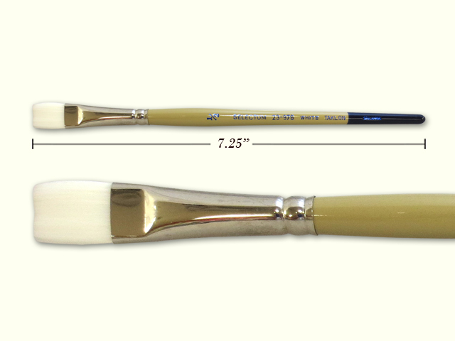 Flat Taklon Bristle Paint Brush - Size 12 image